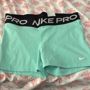 Nike Women's Pro Shorts - Mint Green